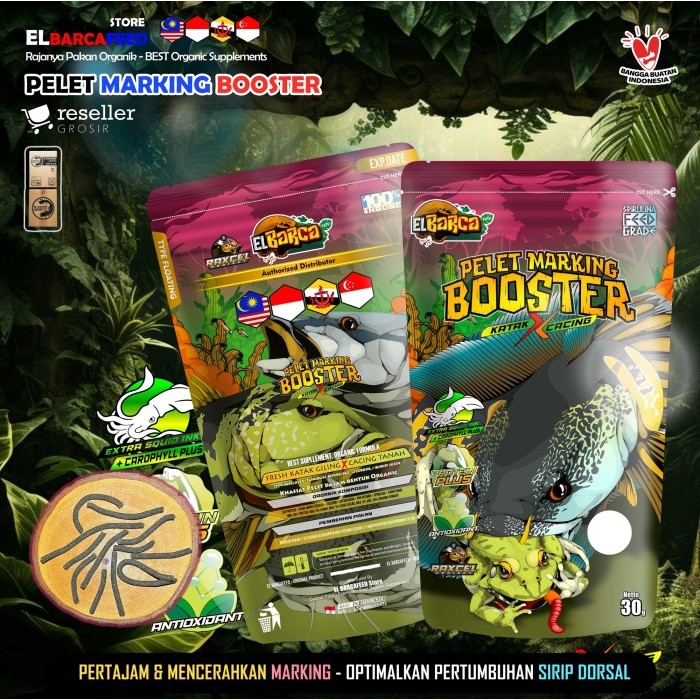 (mouglifish) PELET Katak X Cacing Merah, Pelet Super Dorpol Channa Auranti bar batik maru dll origin