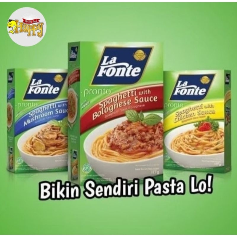 

La Fonte Pronto Spaghetti Instan Sauce Bolognese/Chicken 117 gram