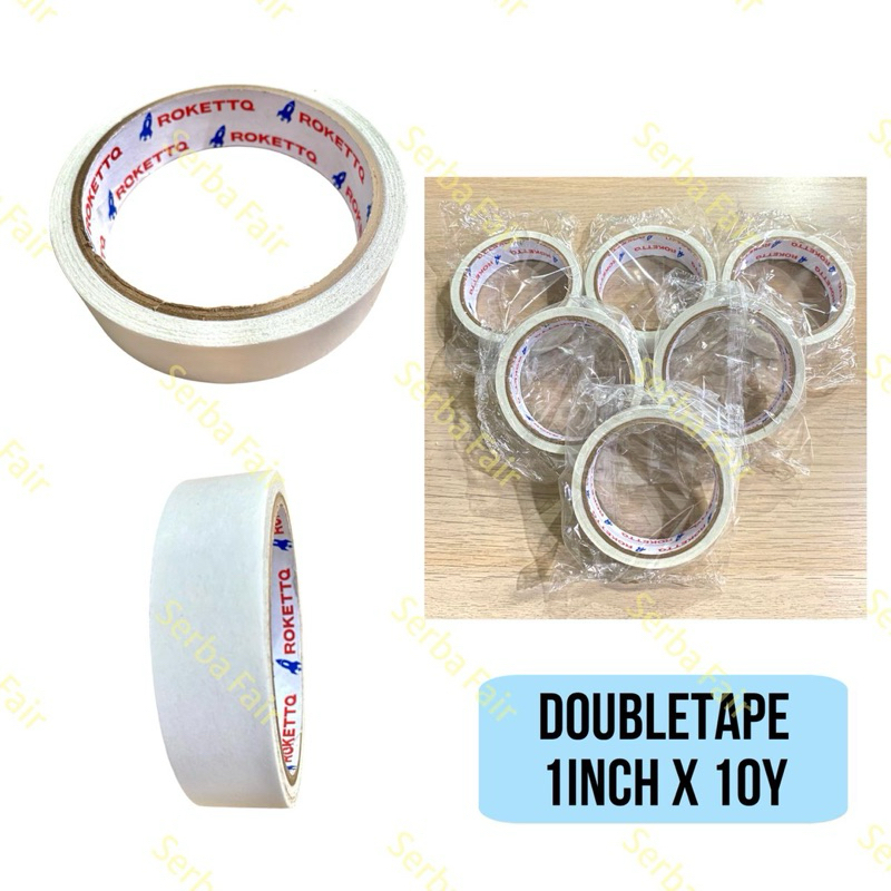 

Double Tape Rokett 1 Inch (24mm) x 10 Yards TOP TERMURAH