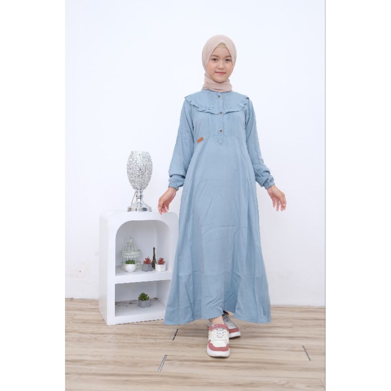 Gamis Inara Rayon Twill Remaja | Gamis Rayon Twill Tanggung | Gamis Rayon Twill