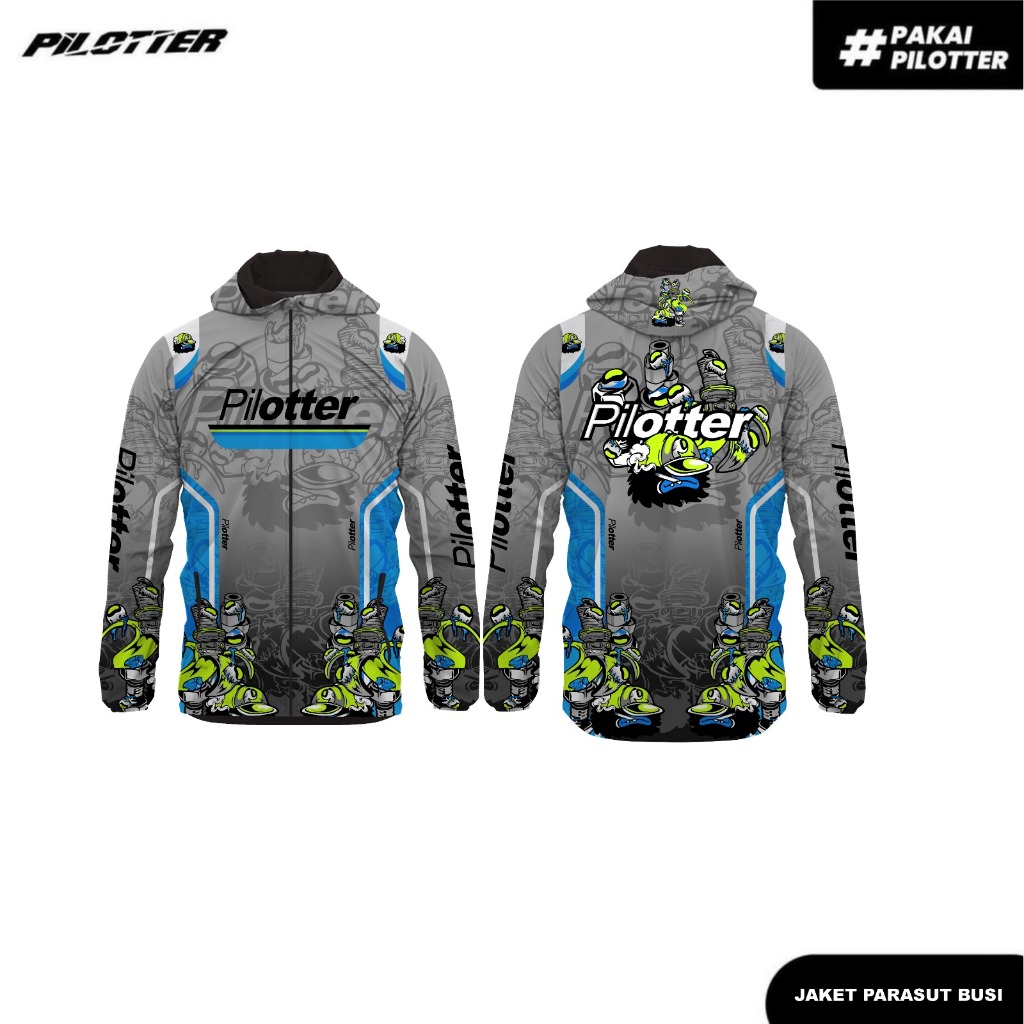 JAKET PARASUT PILOTTER BUSY ORIGINAL FREE STIKER PARASUT PILOTTER ORIGINAL PARASUT PILOTTER BUSI ORI