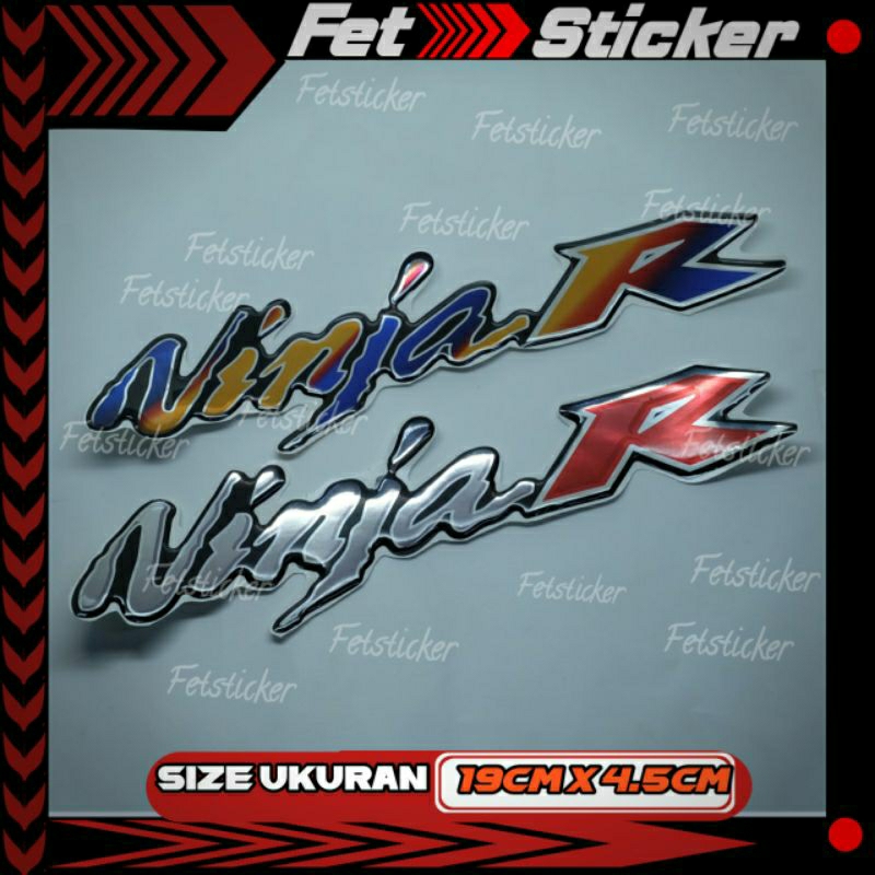 Emblem Timbul Ninja R Kawasaki / Emblem Logo Kawasaki Ninja R Titanium