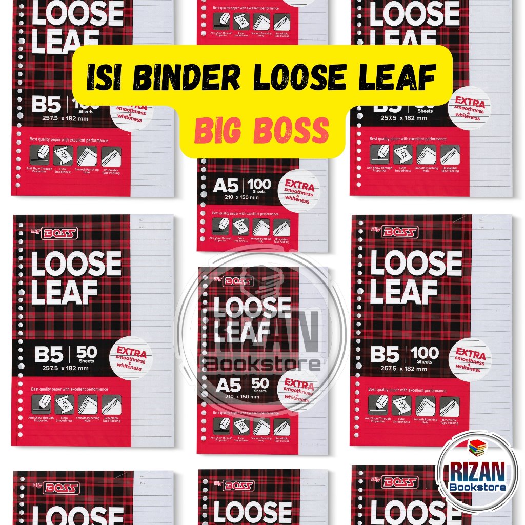 

Refill Binder Loose Leaf BIG BOSS