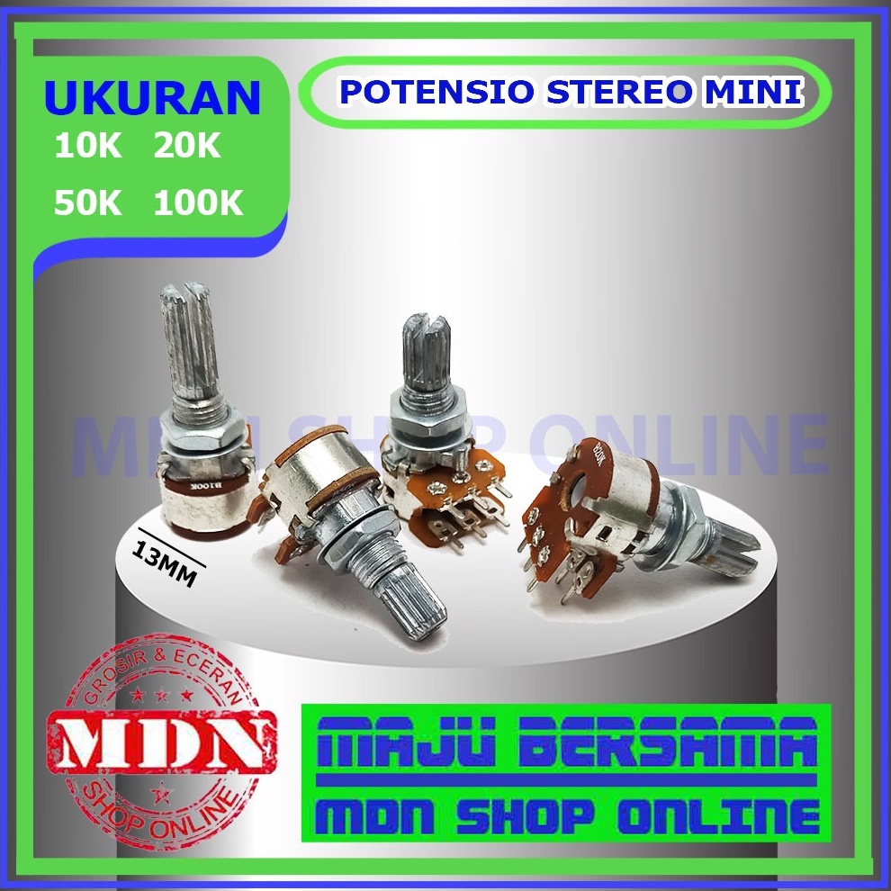Potensio Mini 1k 2k 5k 1k stereo Bagus
