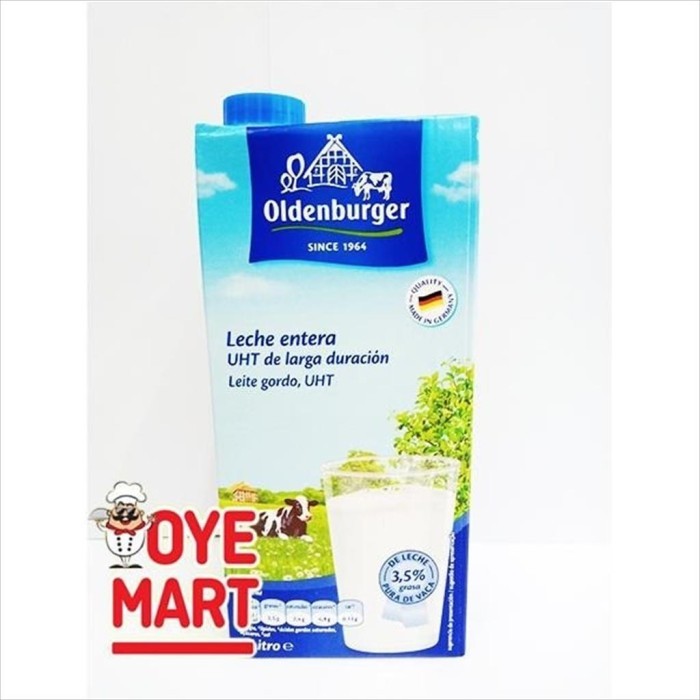 

OLDENBURGER FULL CREAM MILK 1LITER / SUSU UHT / FULL CREAM