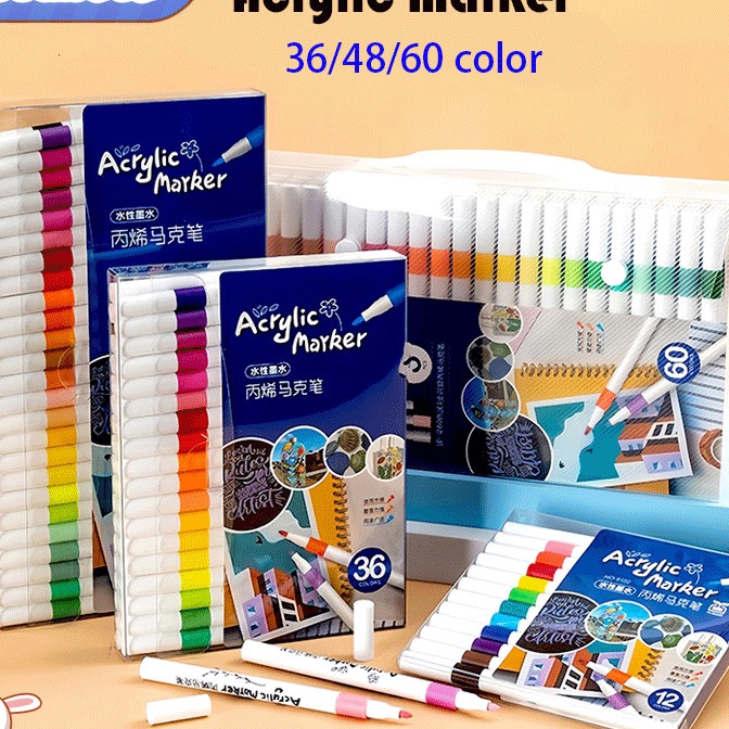 

Langka Goodbata 36486 Colors Pen Akrilik Marker Warna Cepat Kering Tahan Air Spidol Acrylic Painter Menggambar Kreativitas Seni Edukasi Anak