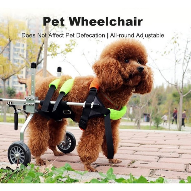 KURSI RODA ANJING KUCING PET Wheelchair Kursi Roda Untuk Anjing Dan Kucing Dog Wheelchair