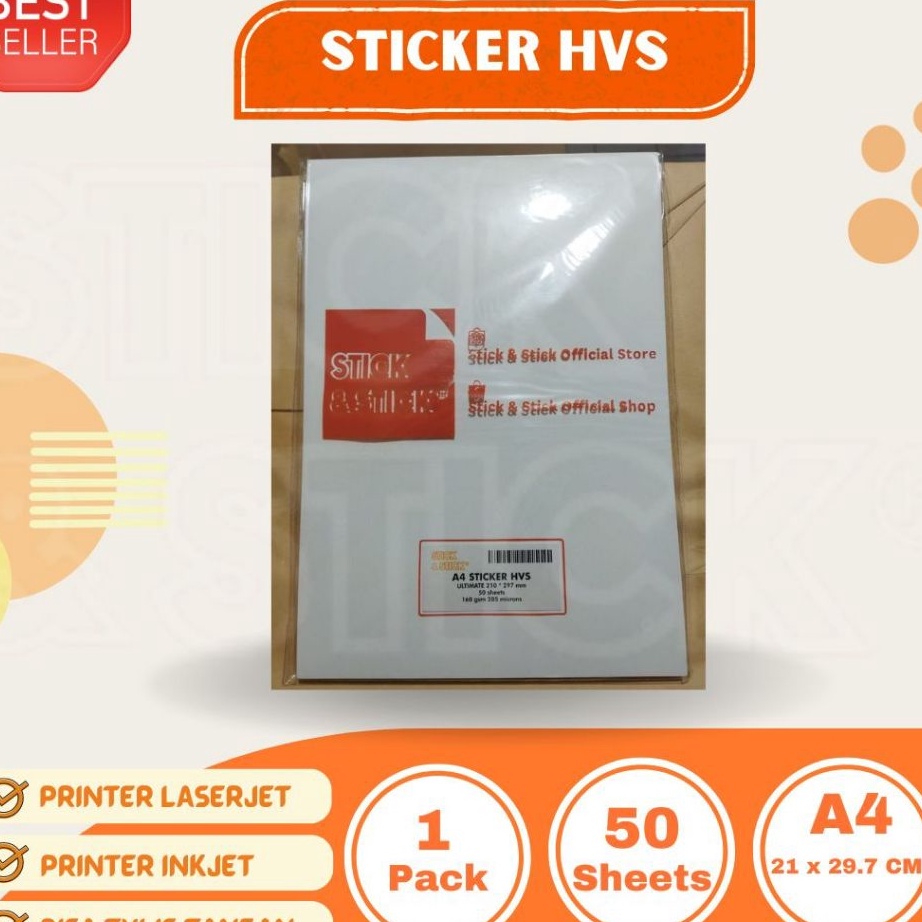 

HJ6 Sticker HVS DOFF A4 Isi 5 Lembar