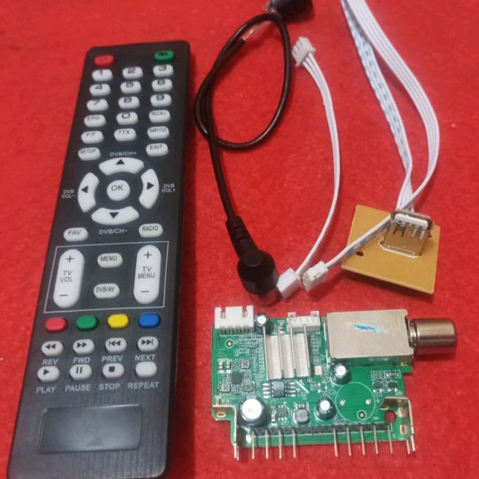 TUNER DIGITAL TV UNIVERSAL KIT UPGRADE TUNER DVB TV TABUNG LCD LED