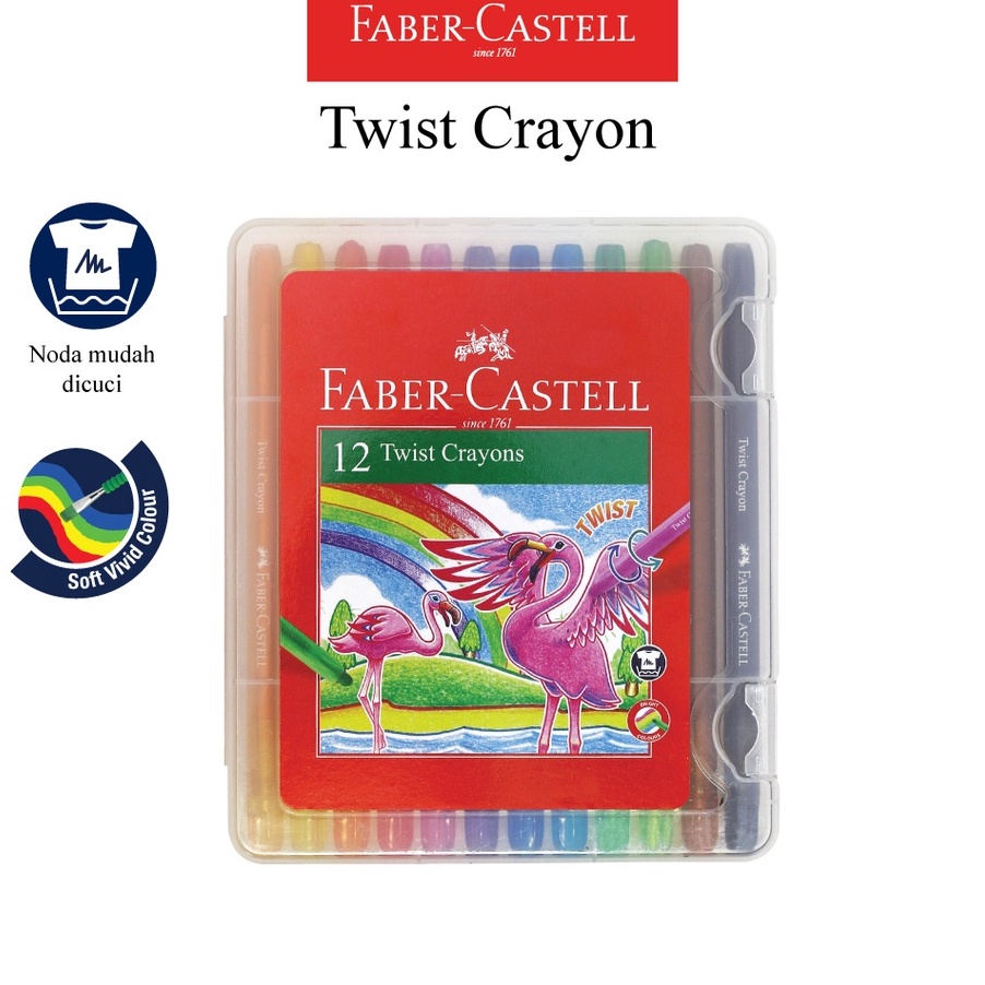 

Murah Twist Crayon Faber Castell 12 Warna Krayon Putar Untuk Mewarnai