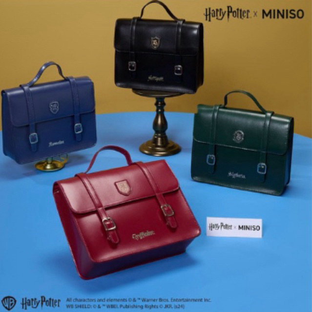 Miniso x Harry Potter ‼️ Preppy Style Backpack Ransel Kulit Harry Potter Collections