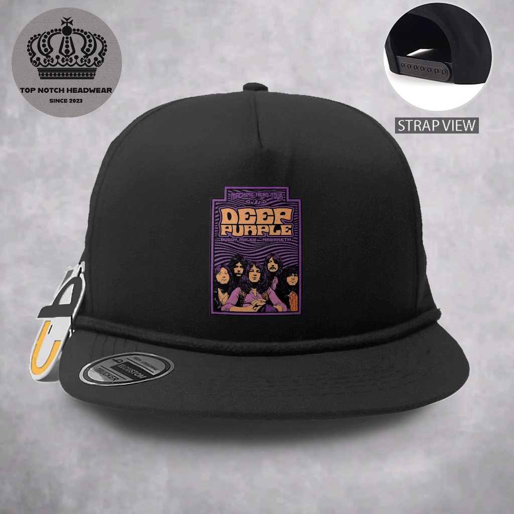 Deep Purple SDrill /Death Trash Metal /Snapback/Snapback jaring/Snapback Band/Topi Trucker /Topi Jar