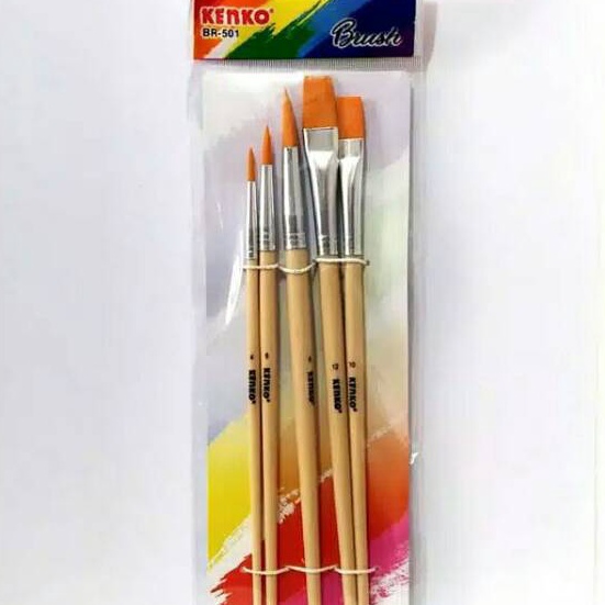 

KF7 Kuas Lukis Cat Air Warna 6pcs