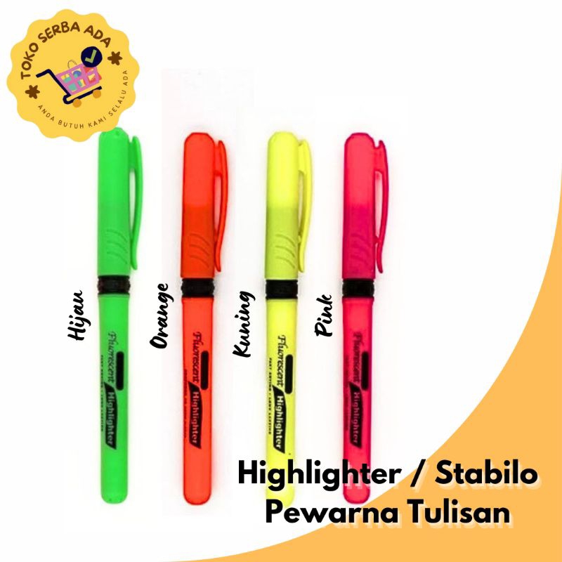 

Highlighter Pen - Penanda Tulisan - Stabilo Murah