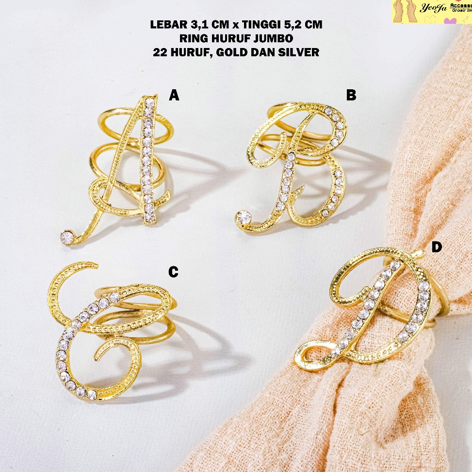 Promo besar Bros  Ring  Hijab  Huruf Jumbo Latinpabrikankorea