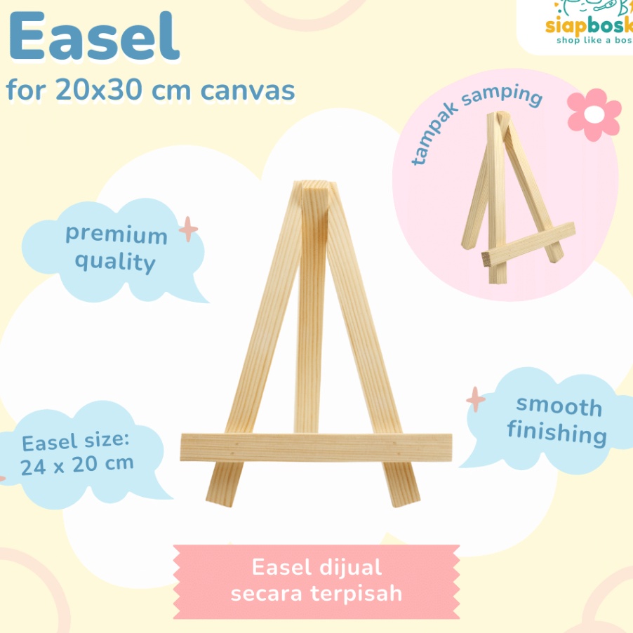 

Spesial STANDING EASEL 24x2 CM UNTUK KANVAS LUKIS PAINT BY NUMBER PENYANGGA LUKISAN PAINTING