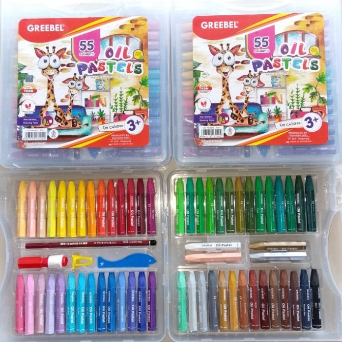 

Gila Crayon Oil Pastel Greebel 55 Warna Set Orinal
