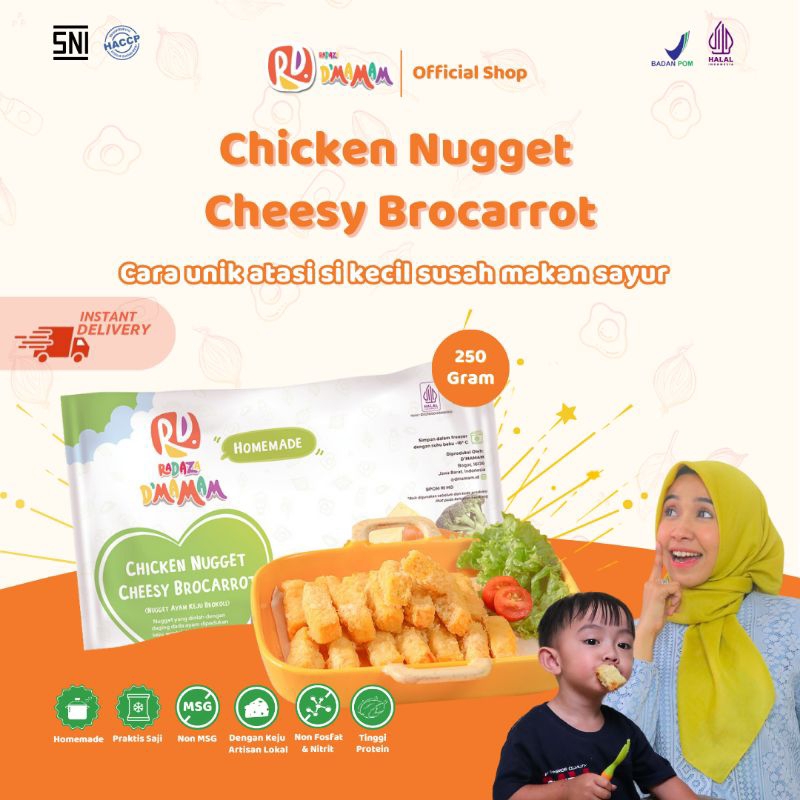 

D'Mamam - Nugget Ayam Chessy Brocarrot (Nugget Ayam Keju Brokoli Wortel)