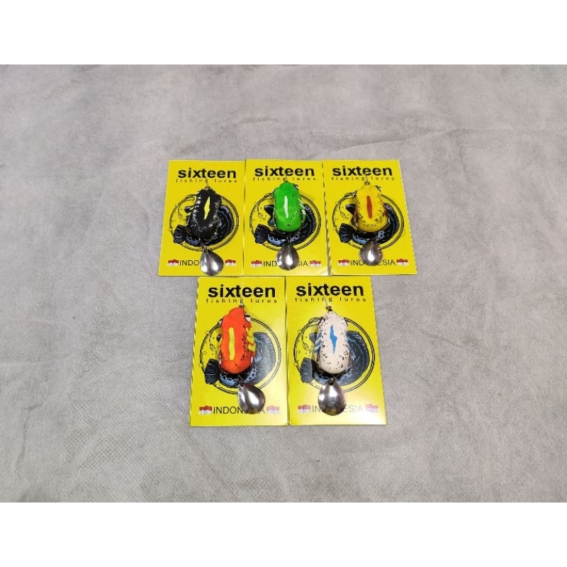 Umpan Soft Frog/Umpan Kodok Karet Hand Made SIXTEEN Model BROTOT