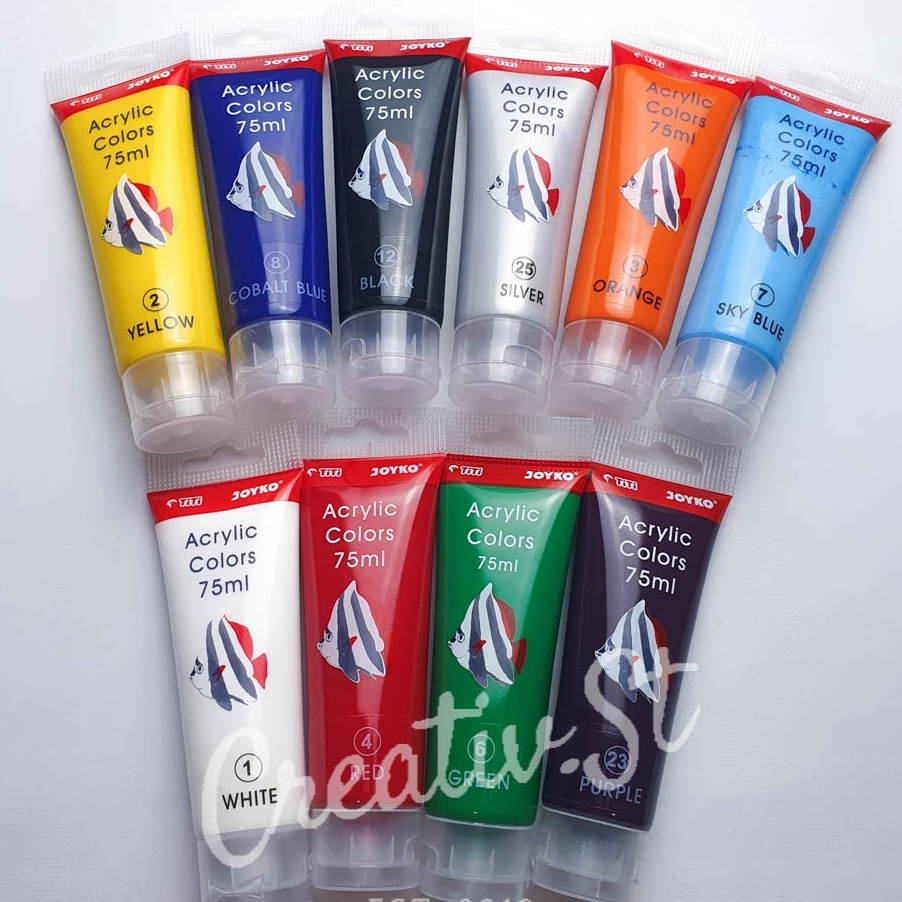 

Terbatas JOYKO Acrylic 75 Ml Cat Acrylic Color Akrilik Lukis Satuan
