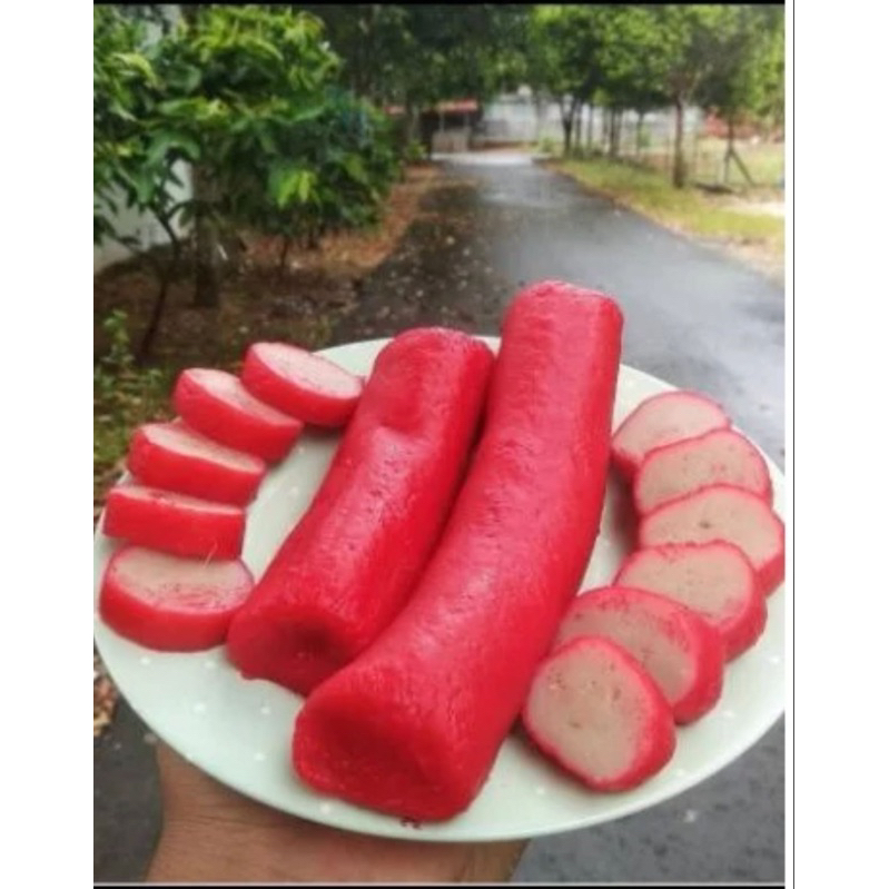 

Kerupuk ikan basah khas kalimantan + sambal