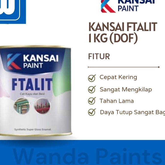 

Sale CAT SYNTHETIC KANSAI FTALIT 1 KG WARNA DOF