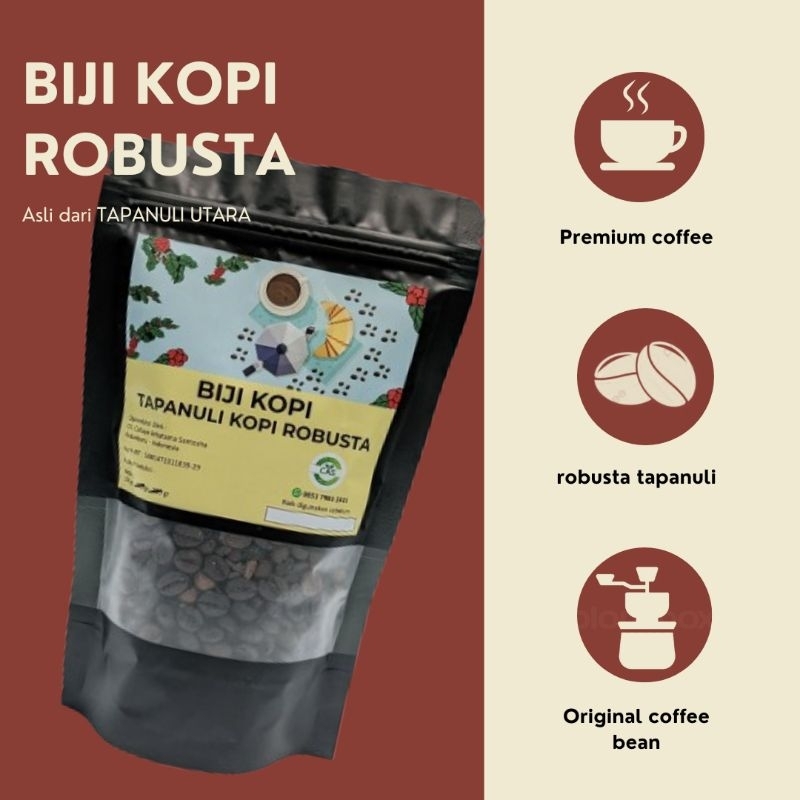 

Biji Kopi Robusta Tapanuli 100 gr Kopi Robusta Biji Kopi Robusta Kopi Tapanuli Coffee bean robusta