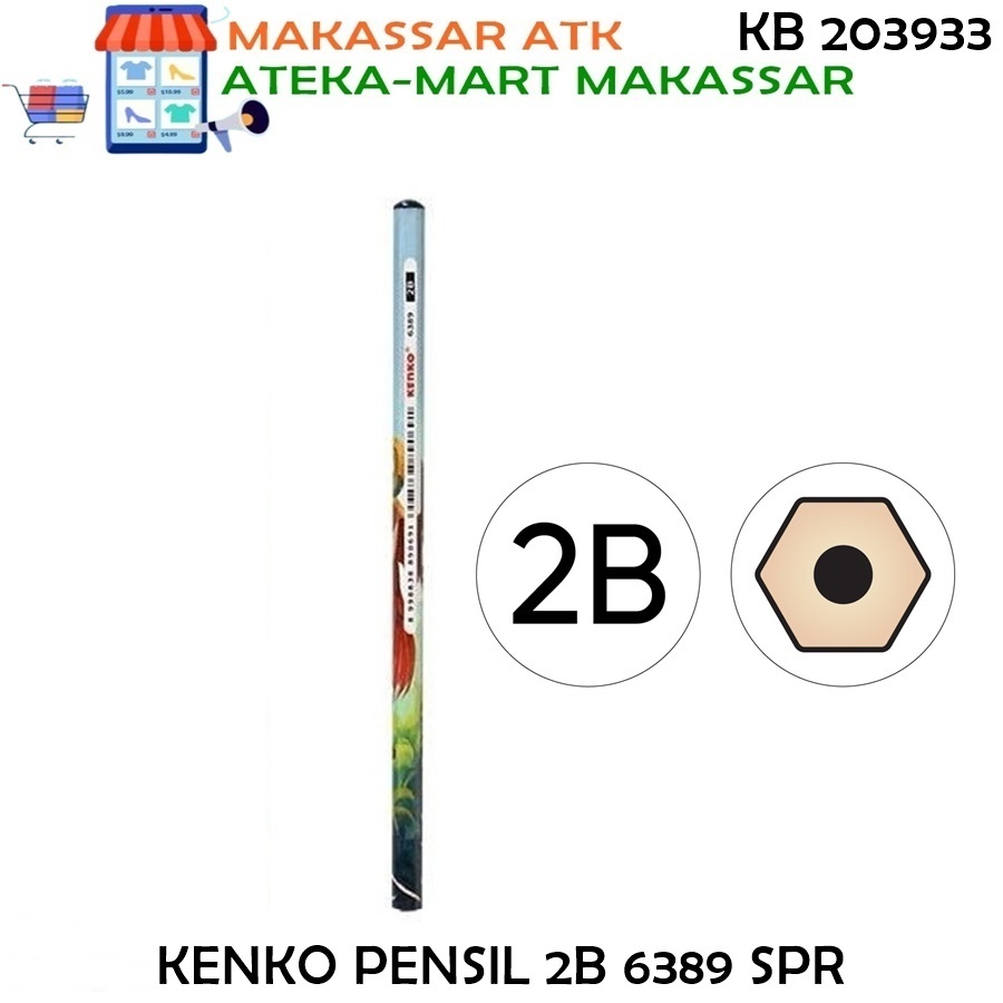 

[1PCS] KENKO PENSIL 2B 6389 SAMPARI