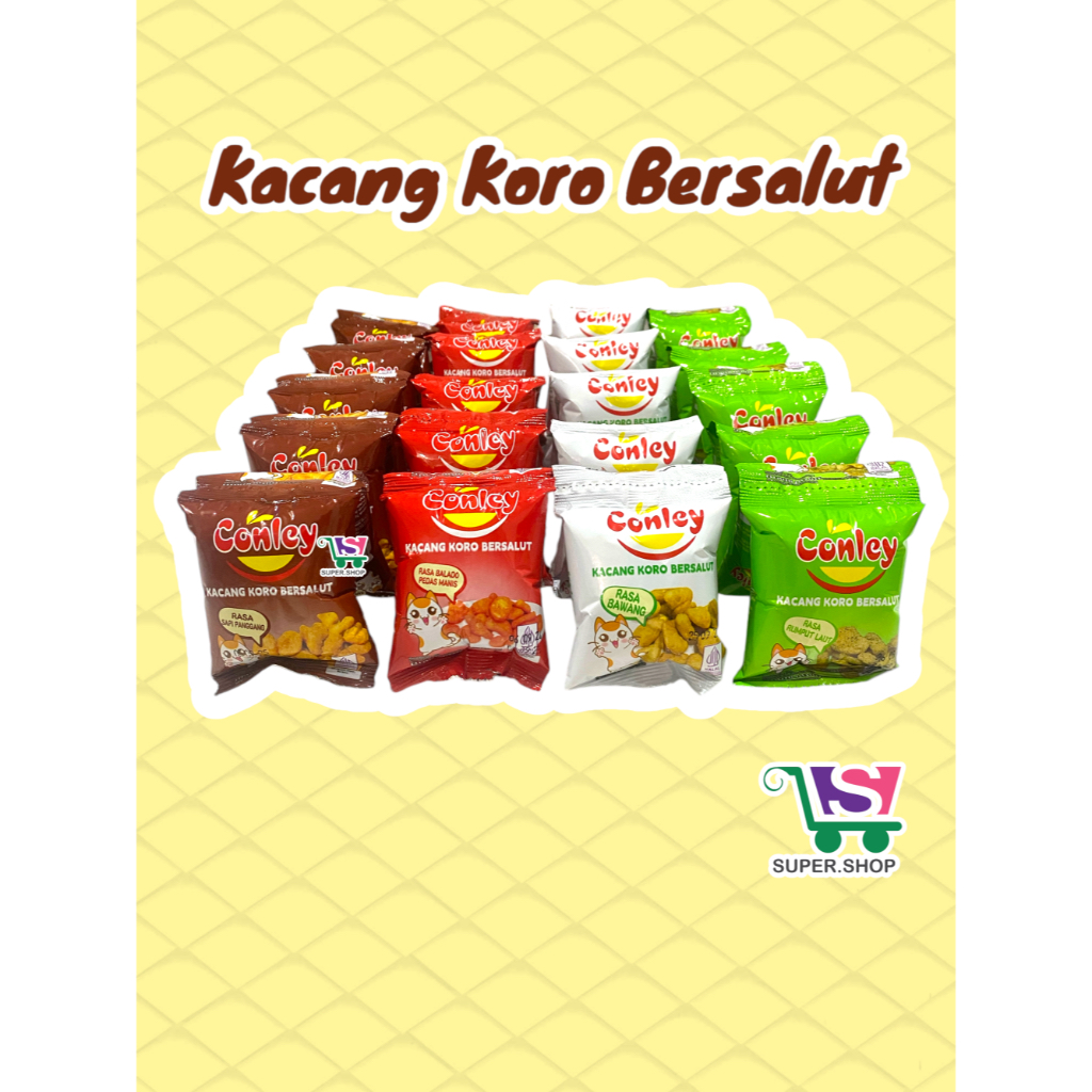 

Conley Kacang Koro Bersalut Bumbu (isi 10 Pcs)