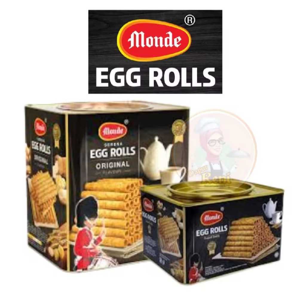 

Monde egg roll kemasan kaleng 600gr dan 300gr,kue lebaran