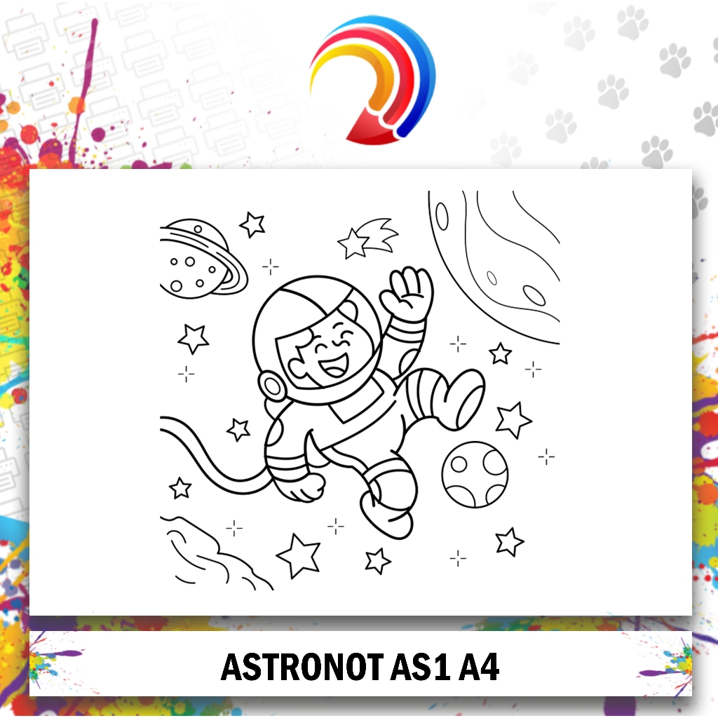 

Paket gambar mewarnai Tema astronot belajar mewarnai hewan kertas mewarnai coloring Astronot