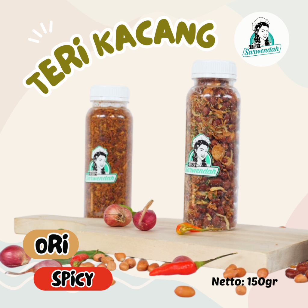 

Resep Sarwendah - Teri Kacang (Original/Spicy)