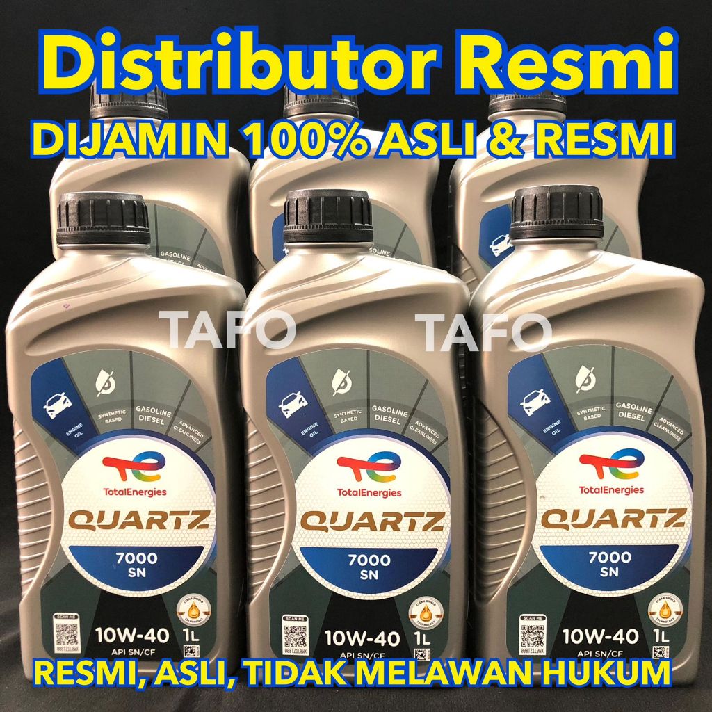 TOTAL QUARTZ 7000 10W-40 ORIGINAL RESMI / OLI TOTAL 10W-40