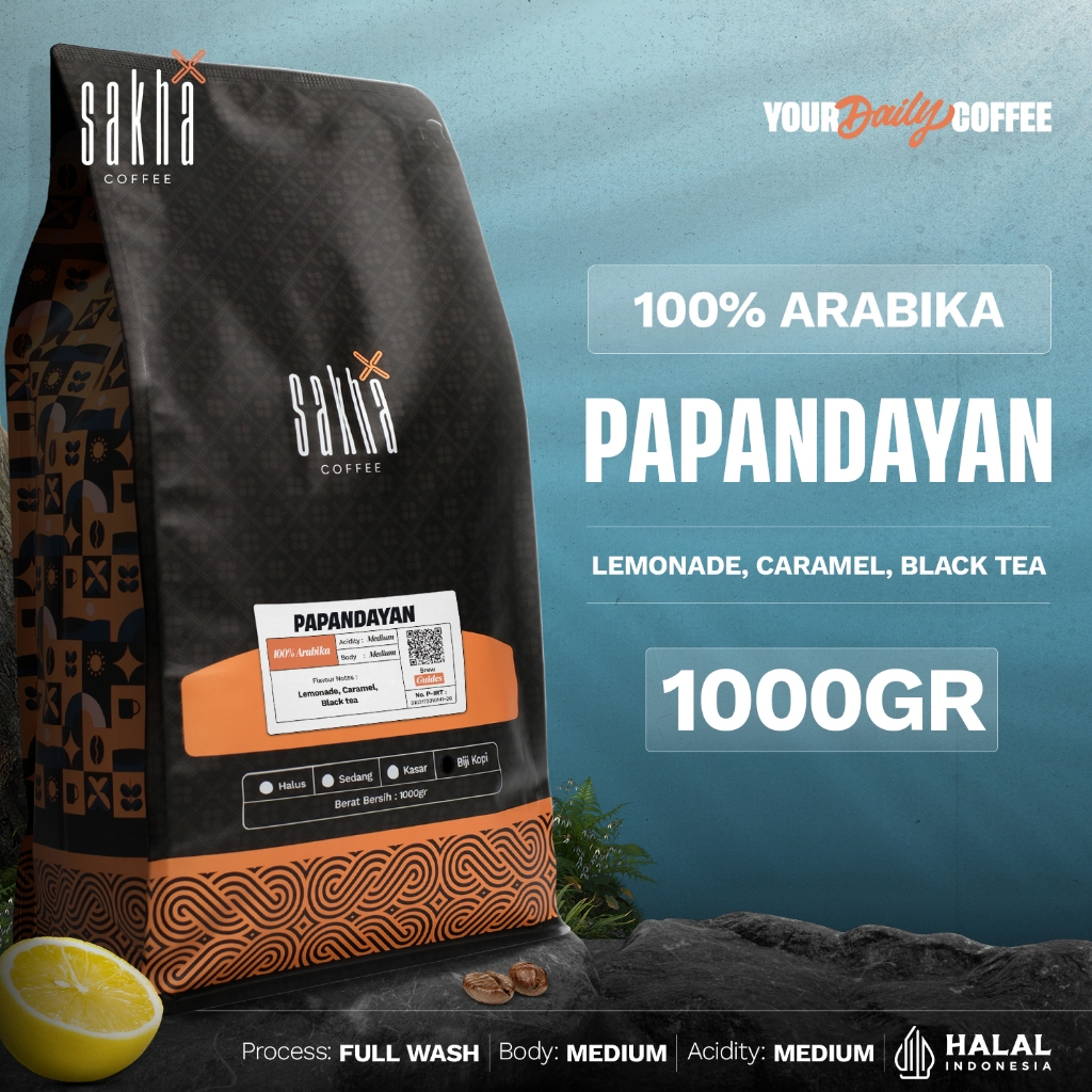 

Kopi Arabika Papandayan Arabica Coffee Roast Beans Coffe Roastery 1Kg Biji bubuk