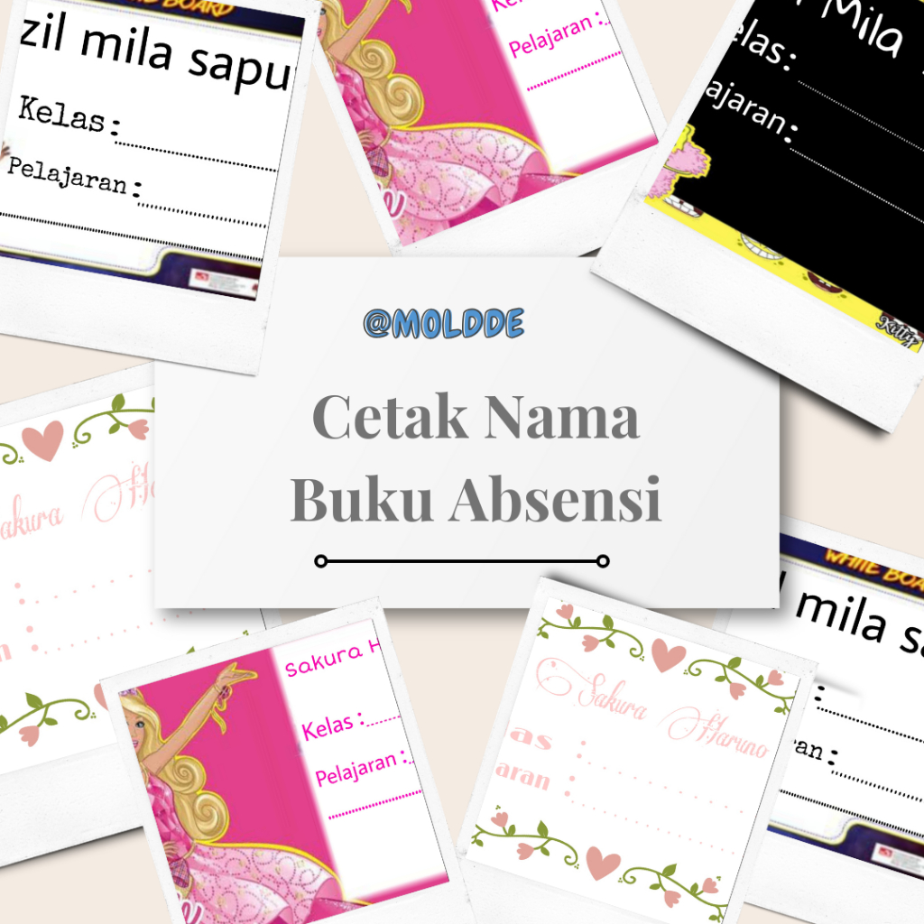 

Label Nama Absensi 15pcs