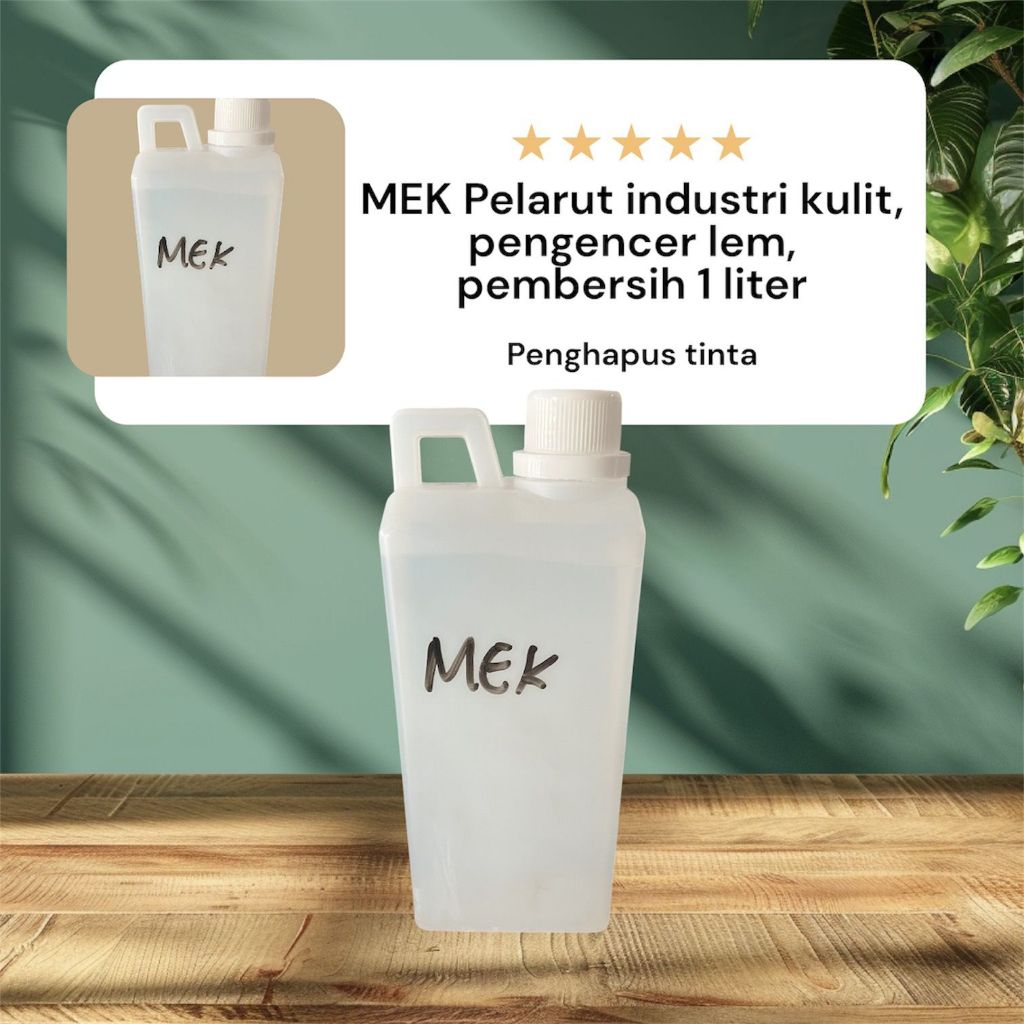 

Thinner MEK - 1 Liter Thinner Pengencer Cat Pengencer Lem