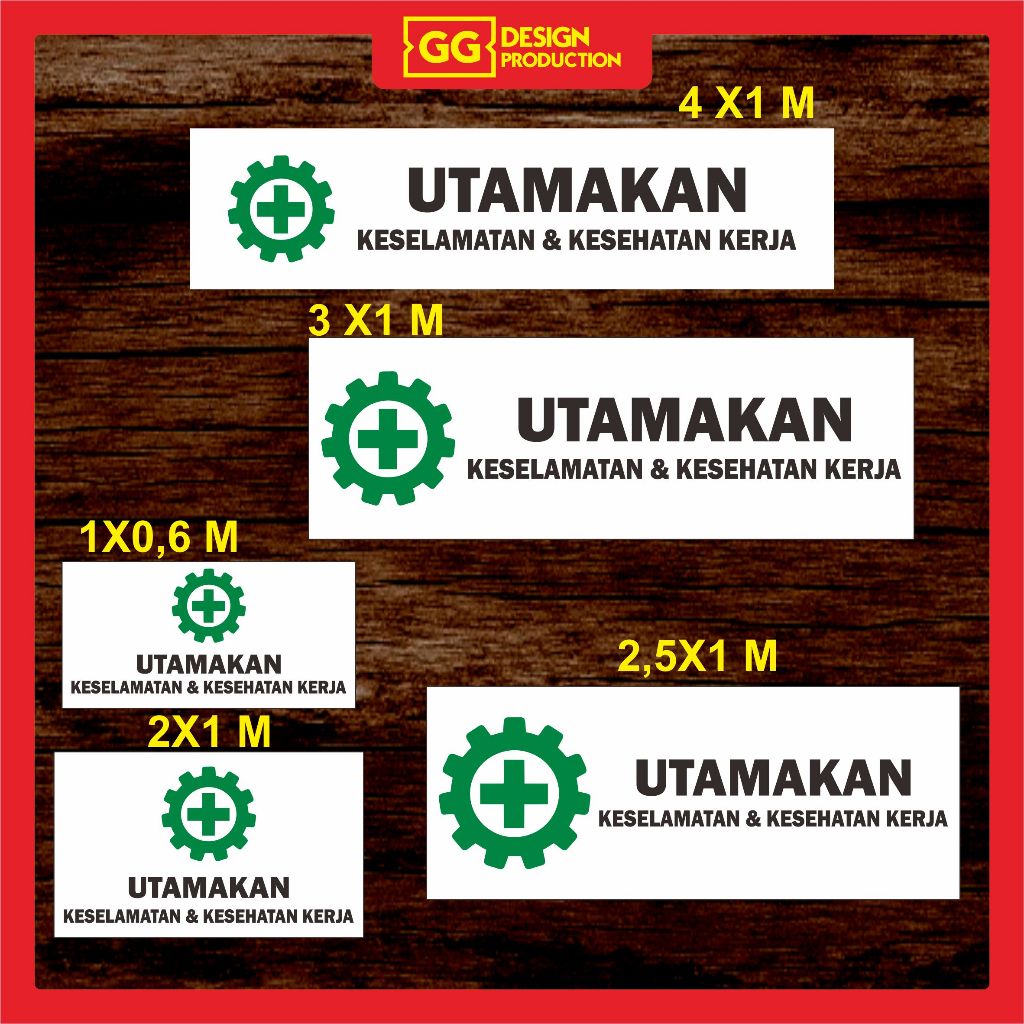 

cetak Banner mmt spanduk baliho utamakan kesehatan & keselamatan kerja termurah bisa custom