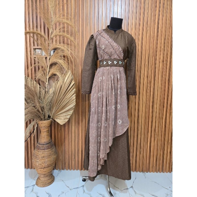 Gamis kondangan mix jumputan | gamis pesta kondangan jumputan