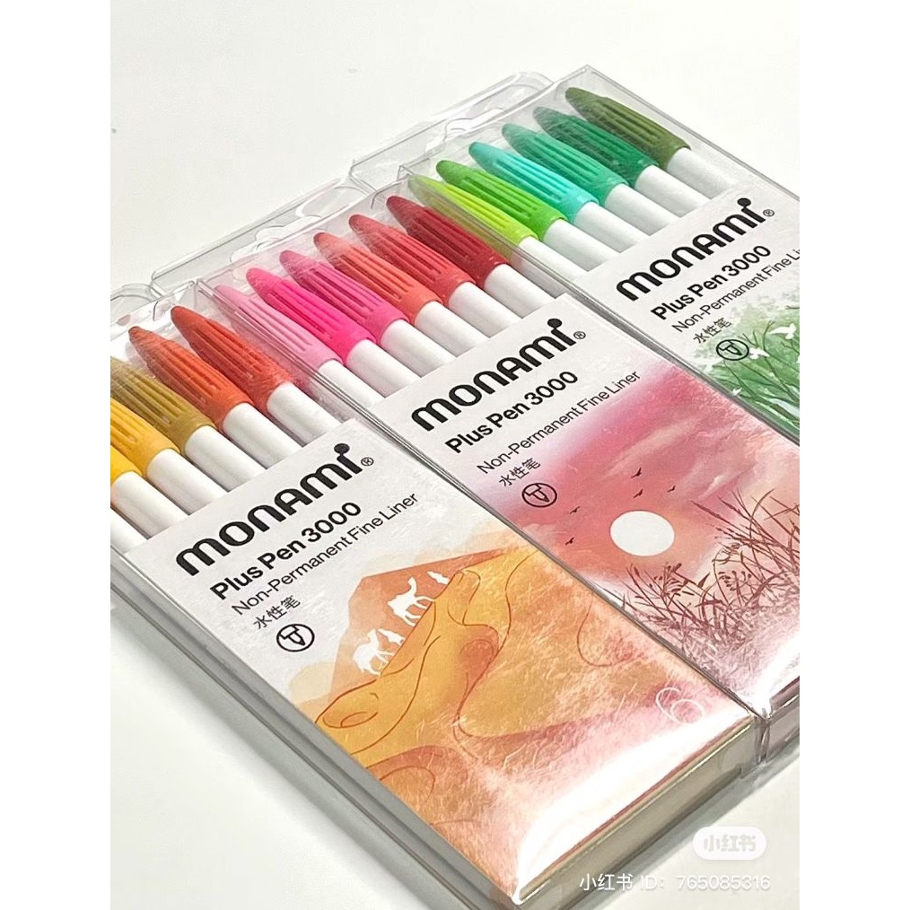 

KODE E5V Set Color Monami Plus Pen 3 Waterbased Fineliner Marker
