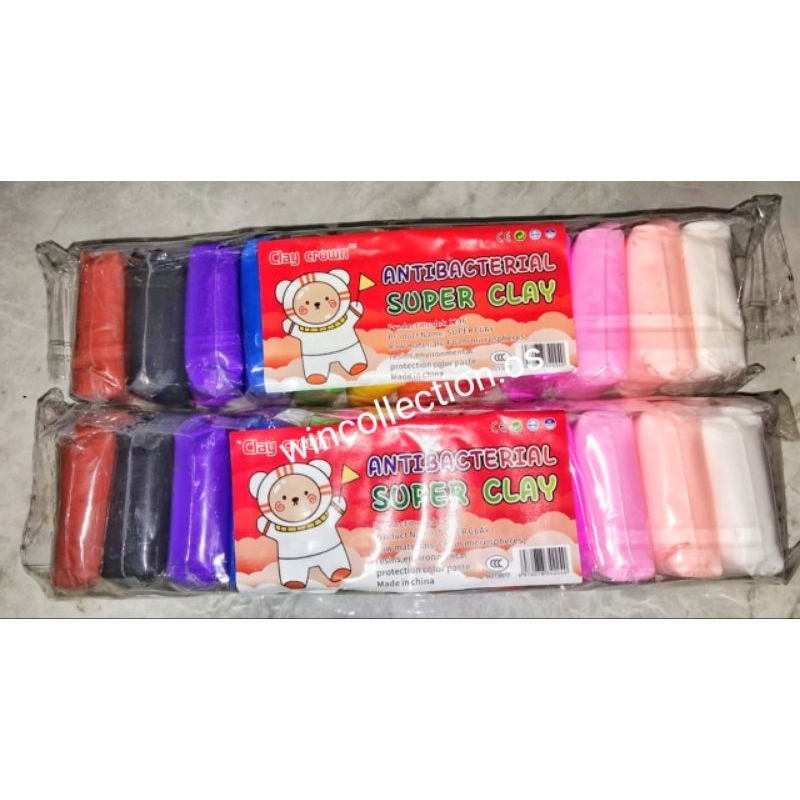 MAINAN CLAY 12 PCS Edukasi Slime Clay Dough Colour Play Clay Mainan anak plastisin clay bentuk 12 wa
