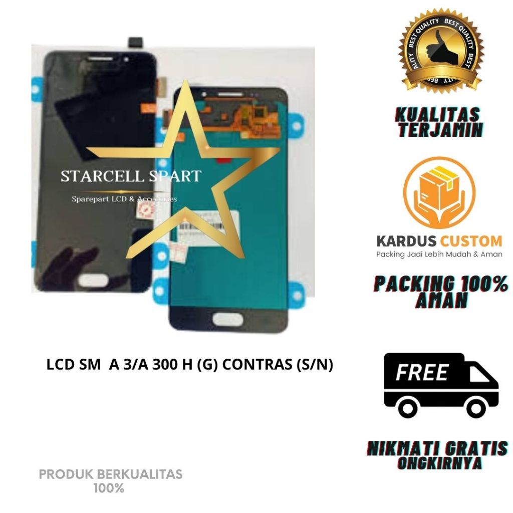 LCD SAMSUNG  A3/A 300 H (G) CONTRAS (S/N)