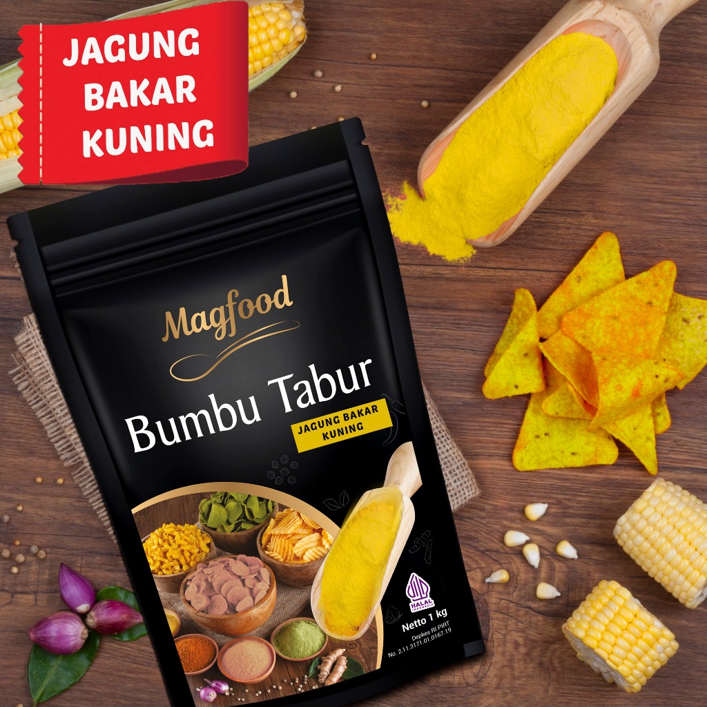 

Magfood Bumbu Tabur Jagung Bakar Kuning [100g / 500g / 1kg]