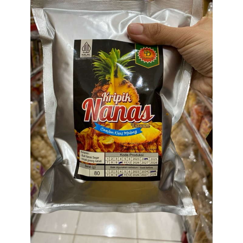 

Keripik Nanas Berat 80 Gram