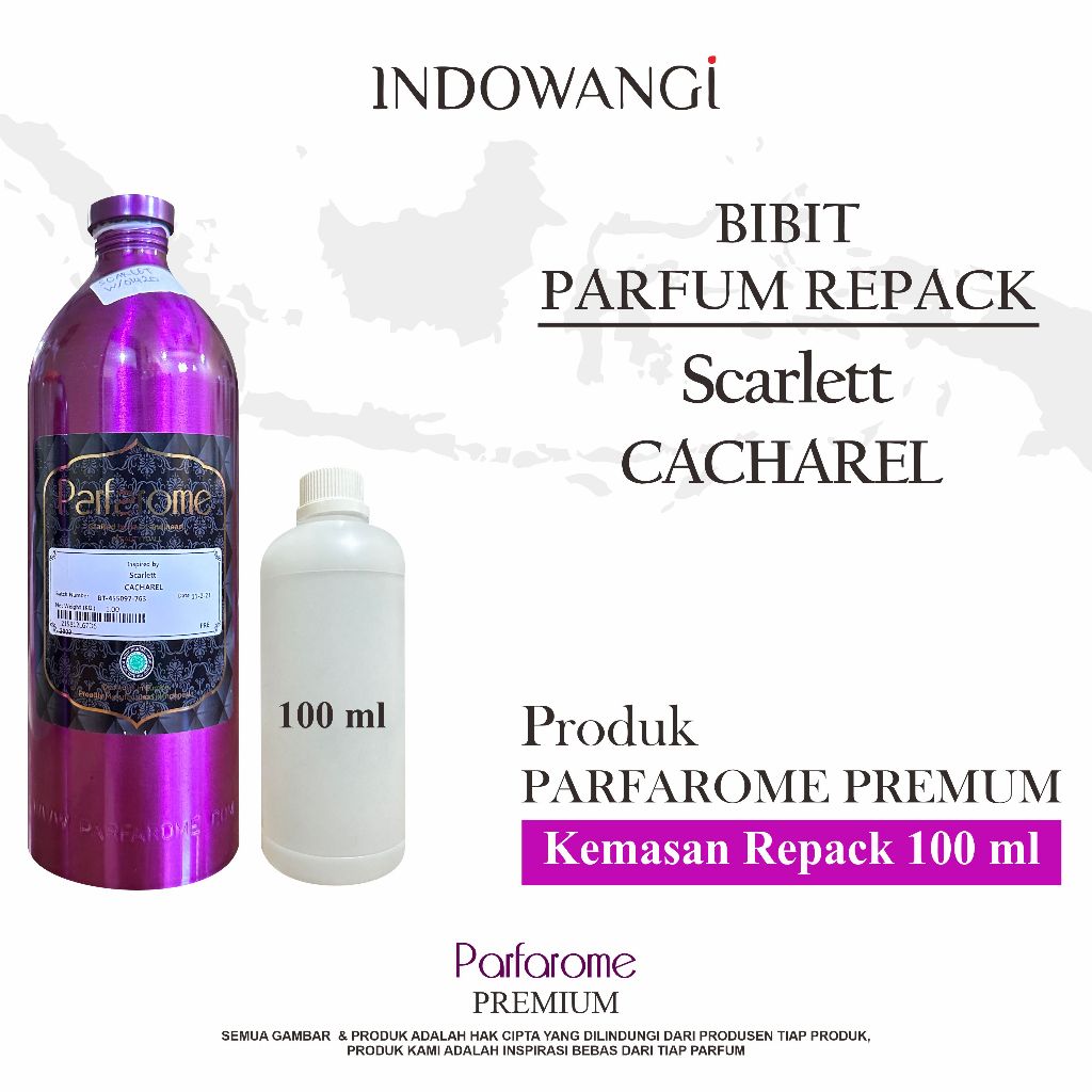 Bibit Parfum Scarlet Cacharel  Produk Prafraome Premium Repack 100ml