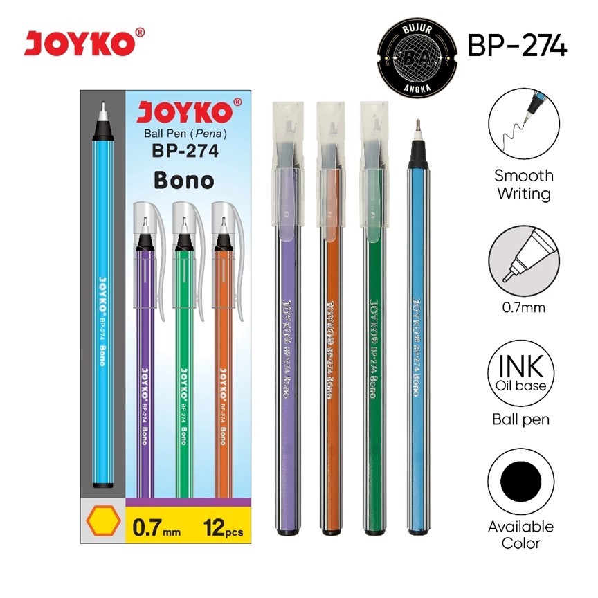 

(ECERAN) PULPEN BALLPEN PENA JOYKO BP-274 BONO 0.7MM
