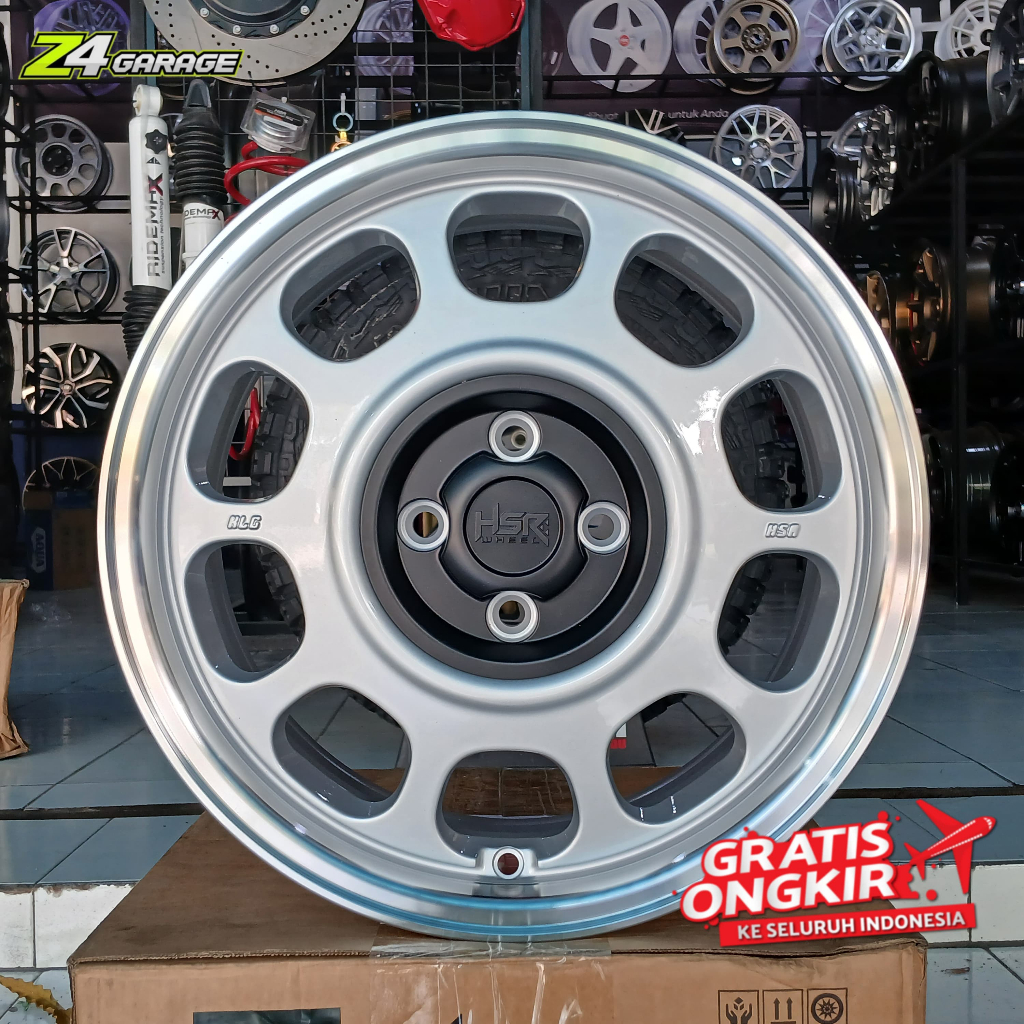 Velg Mobil Ring 16 Baut 4x100 Lebar 7 Silver Model Kaleng - Velg Mobil Raize Rocky Freed Vios