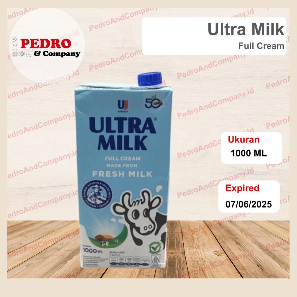 

ULTRA MILK FULL CREAM 1000 ml Ultra jaya susu asli murni full krim