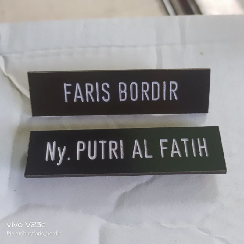 PAPAN NAMA PDH NAME TAG PDH PNS TNI POLRI
