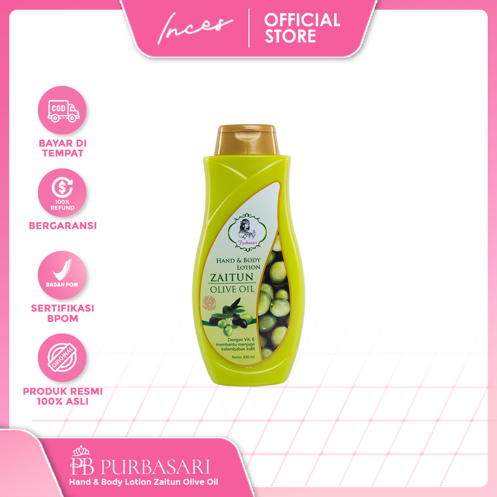 INCES - Purbasari Hand & Body Lotion Zaitun Olive Oil