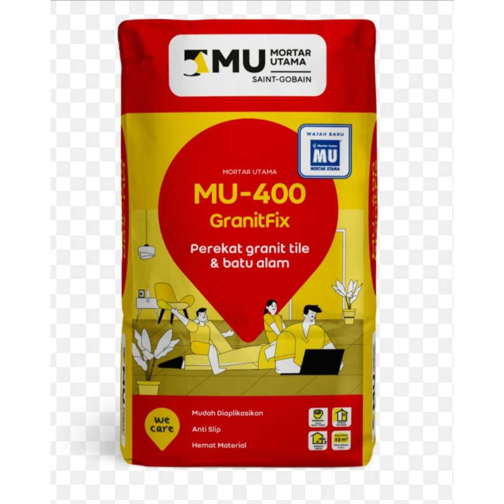 SEMEN MU MORTAR MU 400 PEREKAT KERAMIK GRANIT & BATU ALAM 25KG